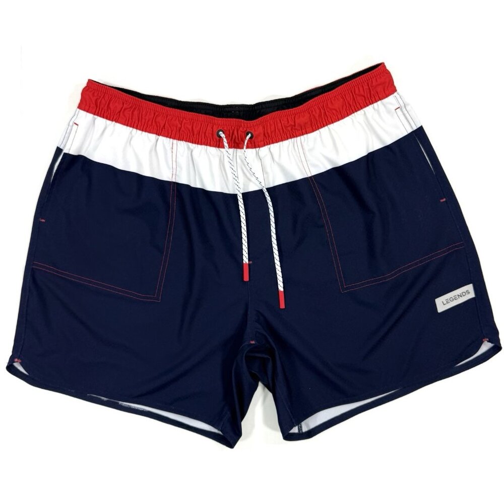 Legends Mens Shorts Size 2XL Saylor Swim Hybrid Performance Heritage Stripe
